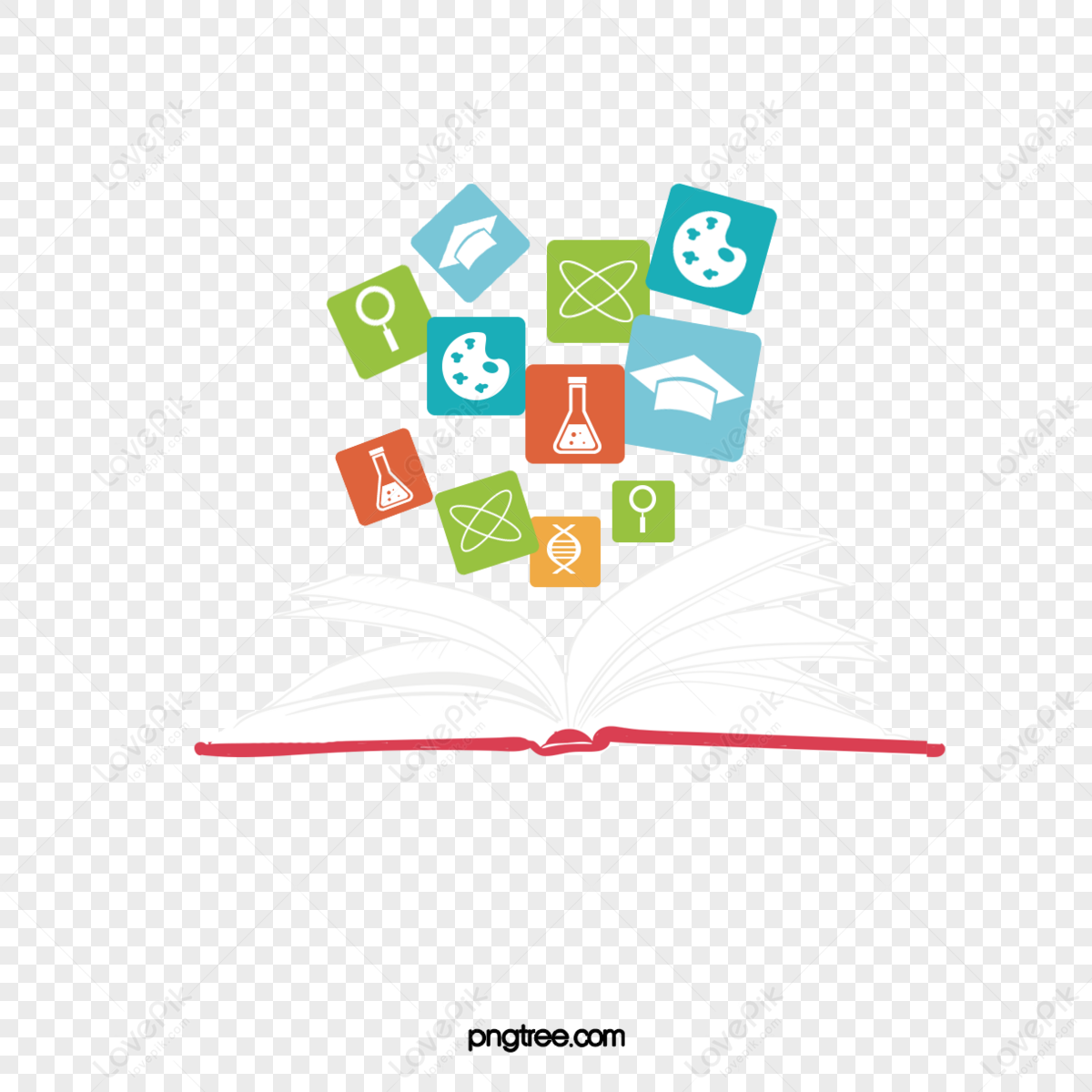 creative books educational background element vector material,know how,educational creativity png image