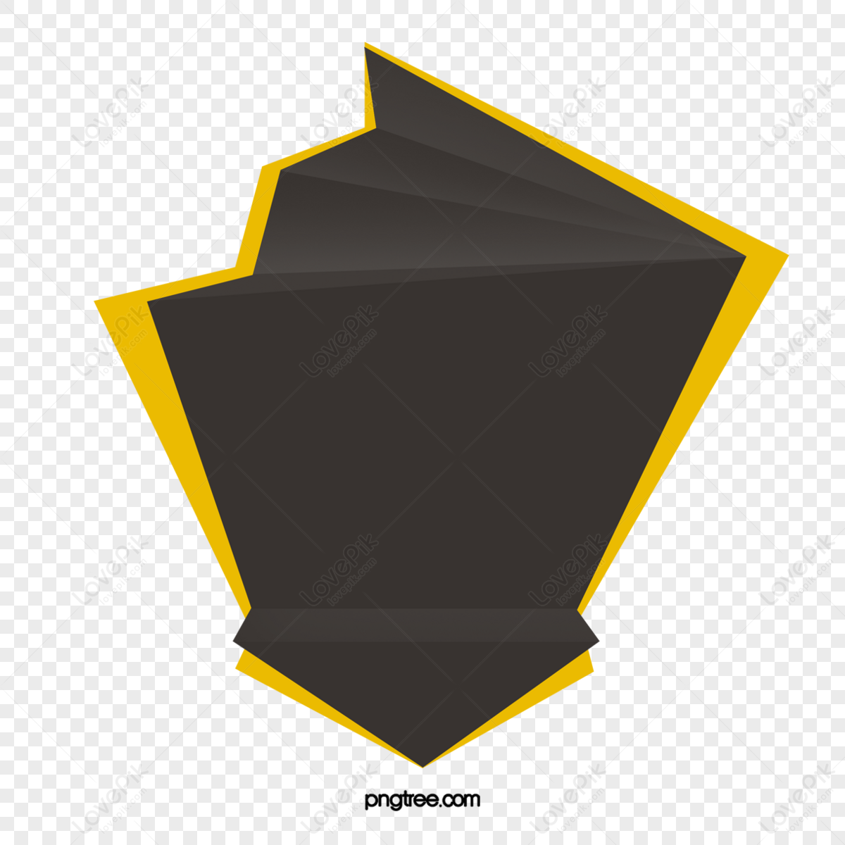 Black Geometric Shapes PNG Images With Transparent Background | Free ...