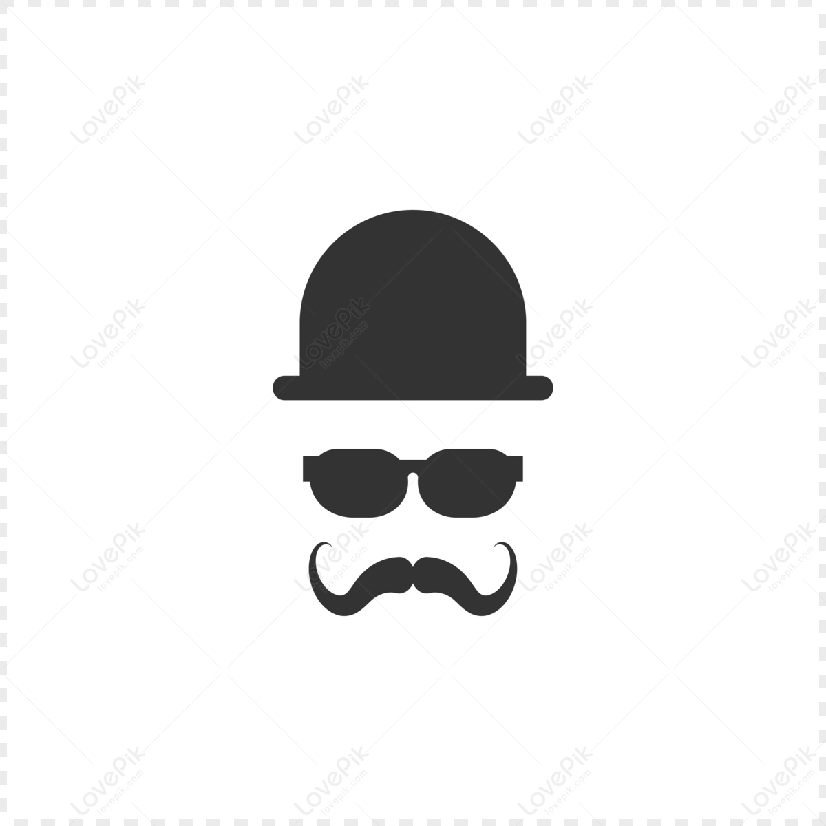 Fathers Day Hat Glasses Mustache PNG Transparent Image And Clipart Image  For Free Download - Lovepik