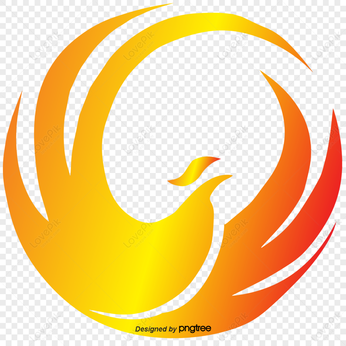Phoenix Logo Hd Transparent, Gradient Flame Phoenix Logo, Flame, Phoenix,  Bird PNG Image For Free Download