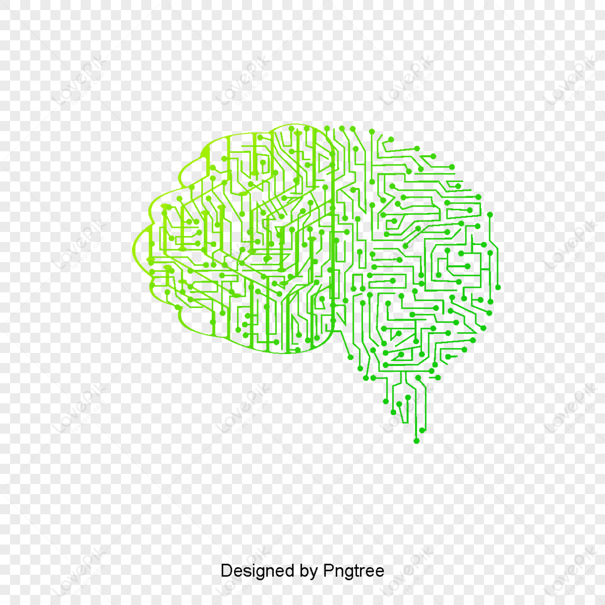 Electronic Brain PNG Images With Transparent Background | Free Download ...