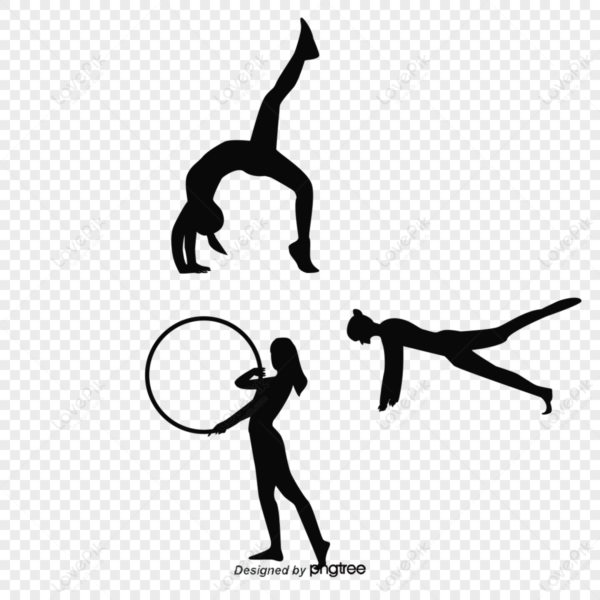 Workout Silhouette PNG Images With Transparent Background | Free ...