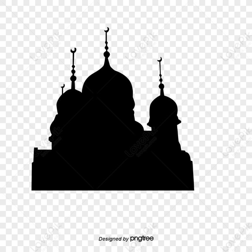 Mosque Silhouette Building Cartoon Masjid Png Picture And Clipart Image For Free Download