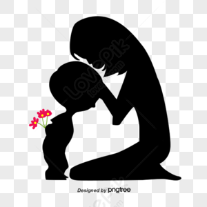 Mother Silhouette PNG Images With Transparent Background | Free ...