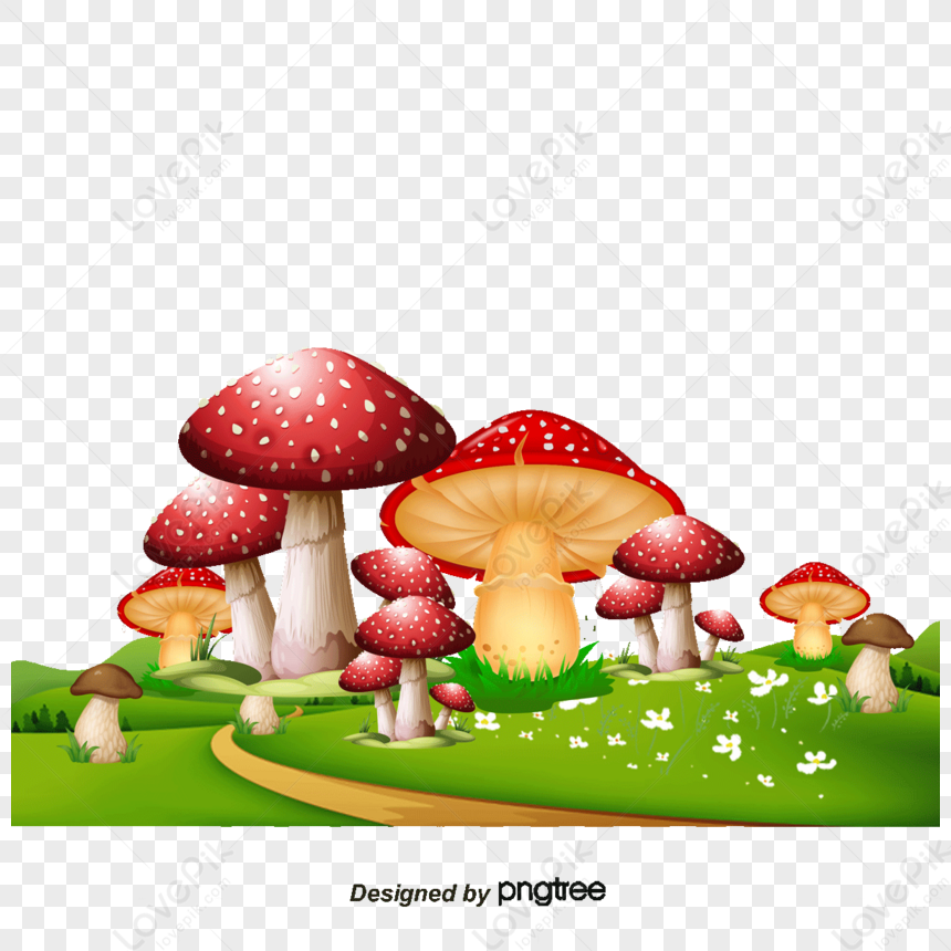 Mushroom Jungle,red,mushrooms,anime Png Image And Clipart Image For 