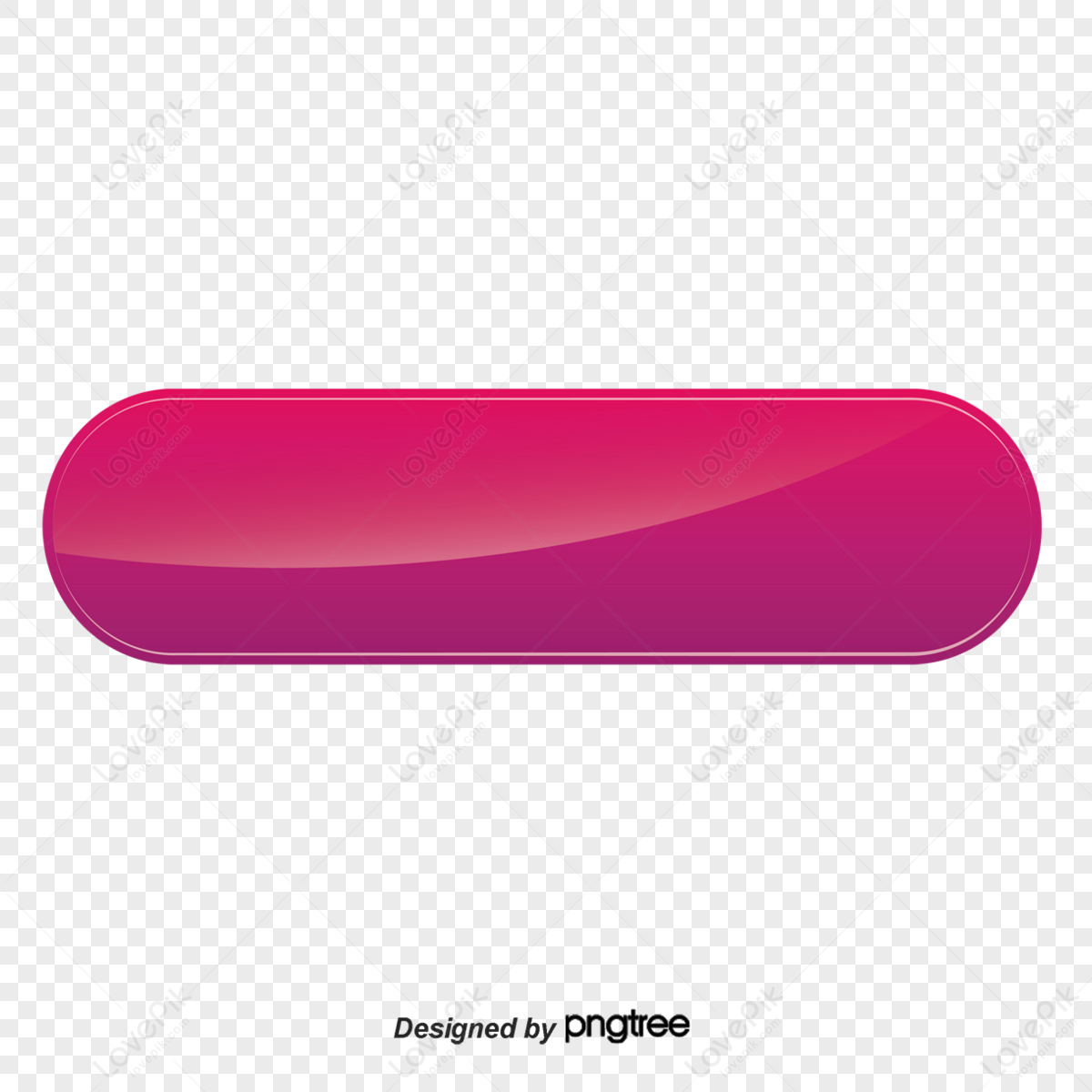 Red Button Rounded Rectangle, Button, Red Button, Red PNG Transparent  Clipart Image and PSD File for Free Download