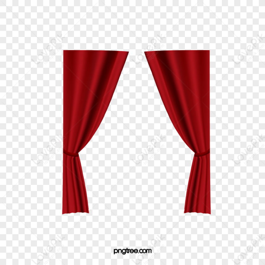 Red Curtains,cotton,window,cotton Material PNG Transparent