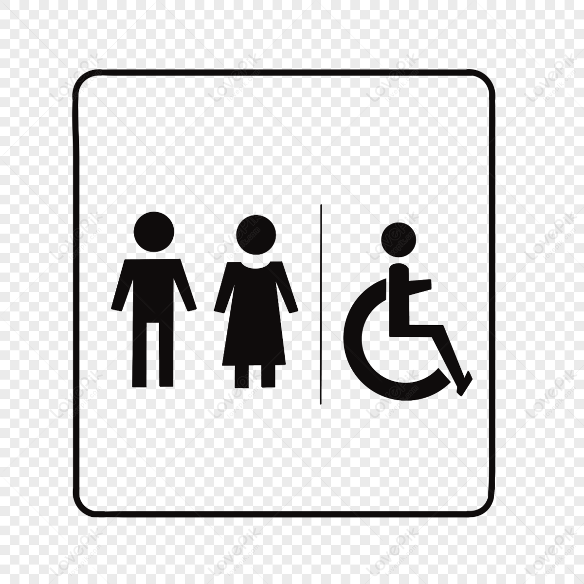 Men Restroom Icon - Male Toilet Sign Blue, HD Png Download , Transparent  Png Image - PNGitem