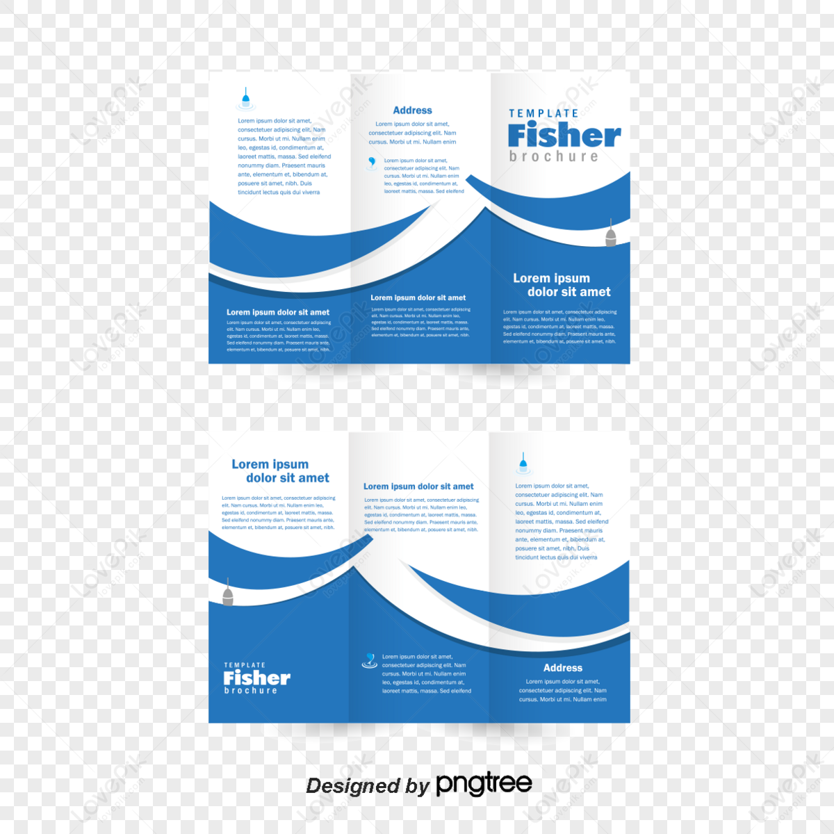 trifold book design vector material,report,idea,public png image