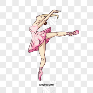 Portrait Of The Ballerina In Ballet Pose Theatrical Pink Exercise Photo  Background And Picture For Free Download - Pngtree