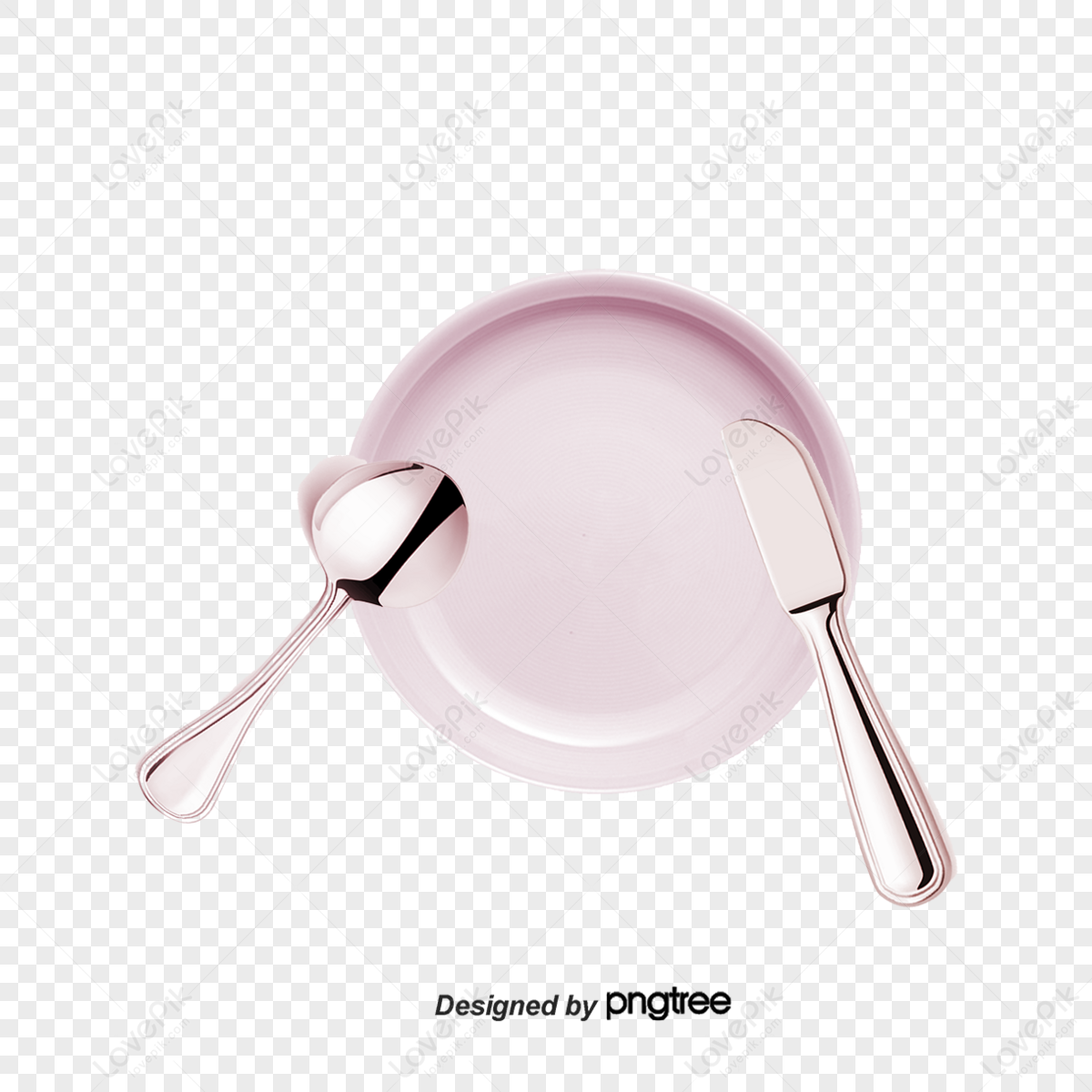 Vector Cartoon Plate Cutlery Fork Spoon,plate Sketch,cartoon Plates PNG ...