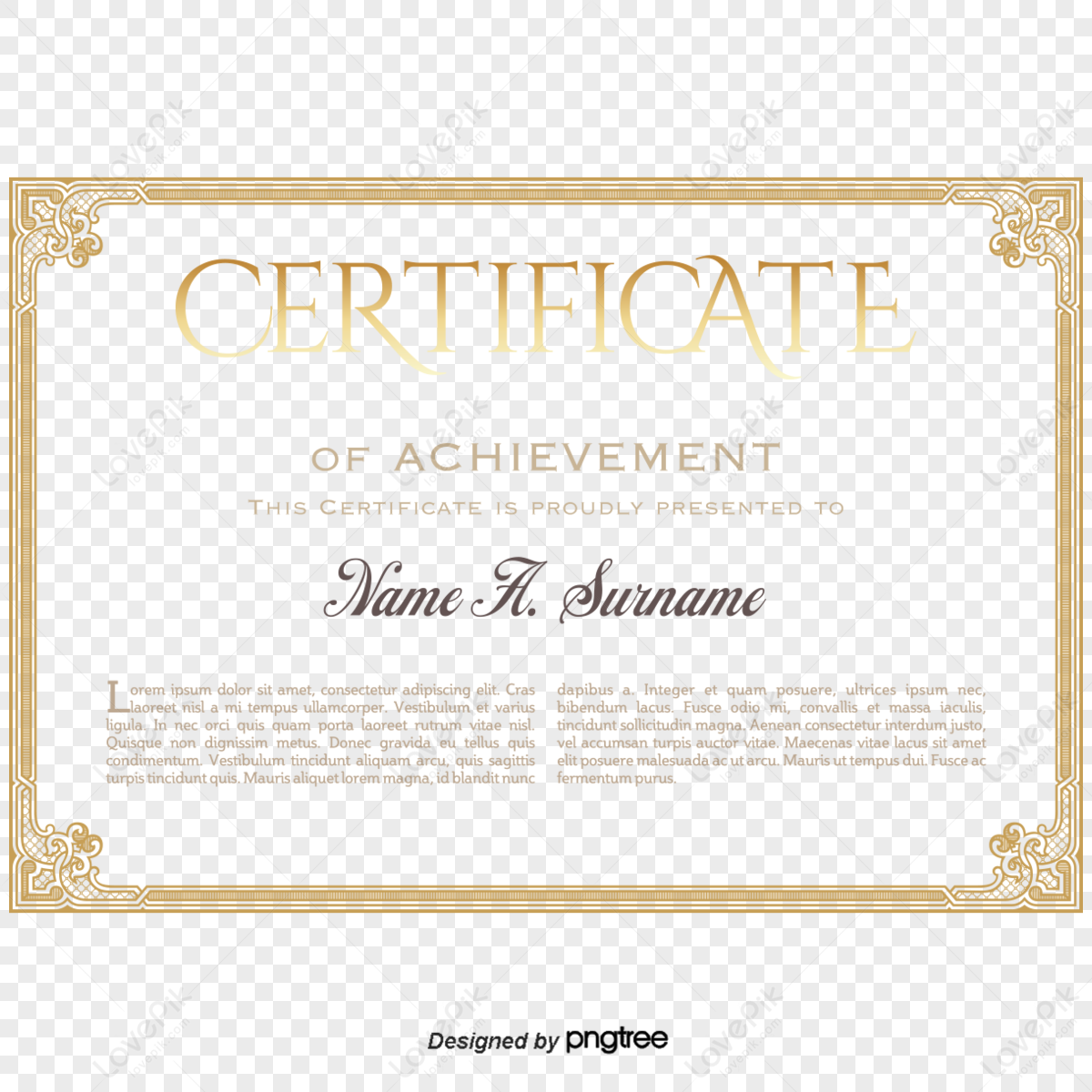 Vector Foreign Certificate Letter Of Appointment,certificate Border PNG ...