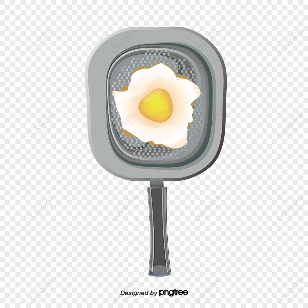 Fried egg cartoon icon 18800581 PNG