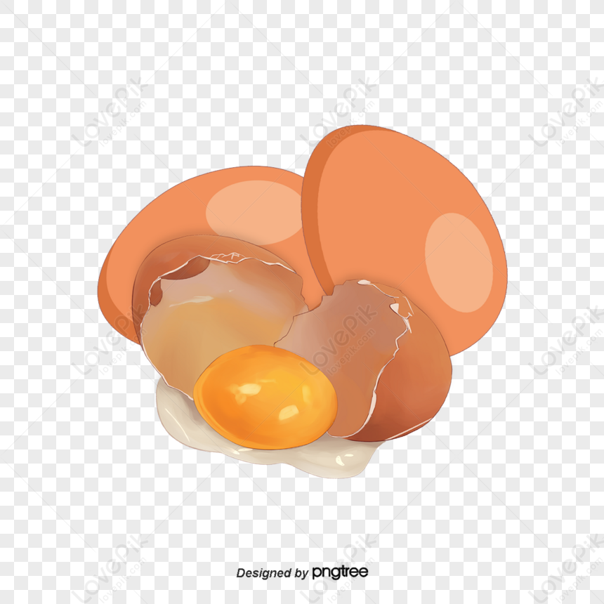 Vector White Egg Yolk,cartoon Egg Yolk,white Eggs,cartoon Egg PNG Image