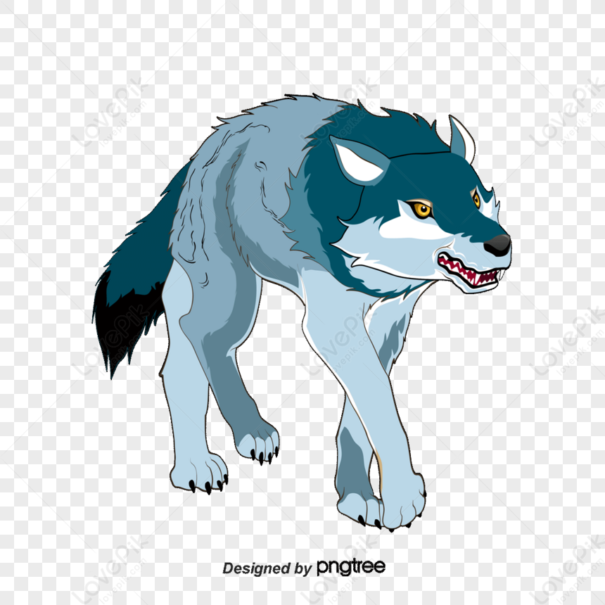 Wolf,ferocious,animal,anime PNG Hd Transparent Image And Clipart Image ...