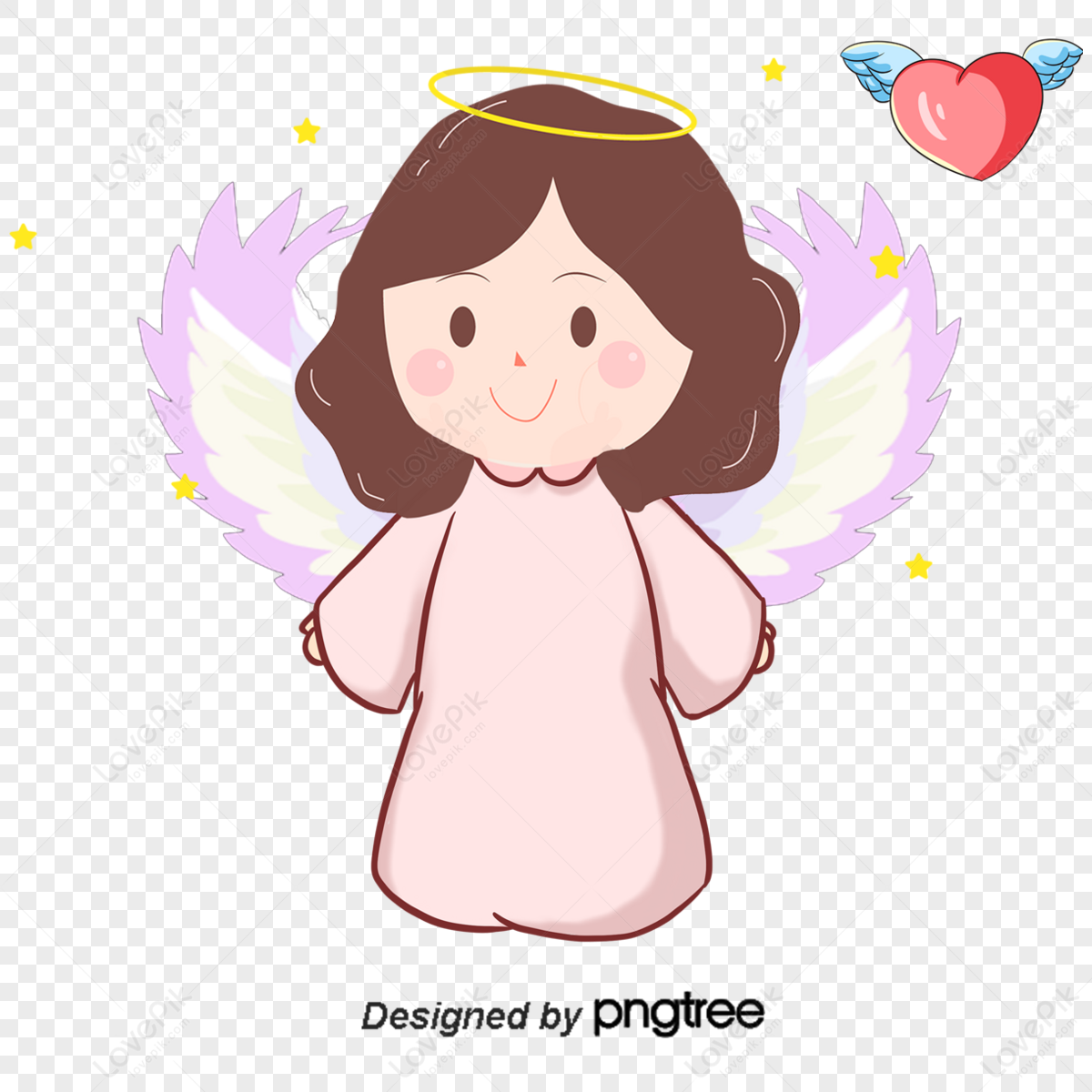 Angel Vector,smiling,comic,hair PNG Picture And Clipart Image For Free ...