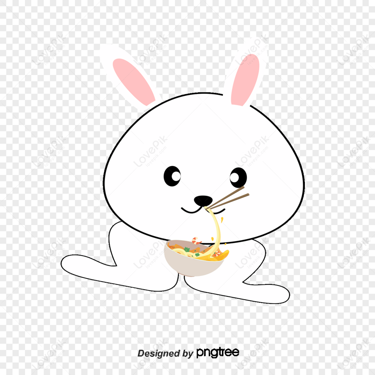 Eat Ramen Cartoon PNG Images With Transparent Background | Free