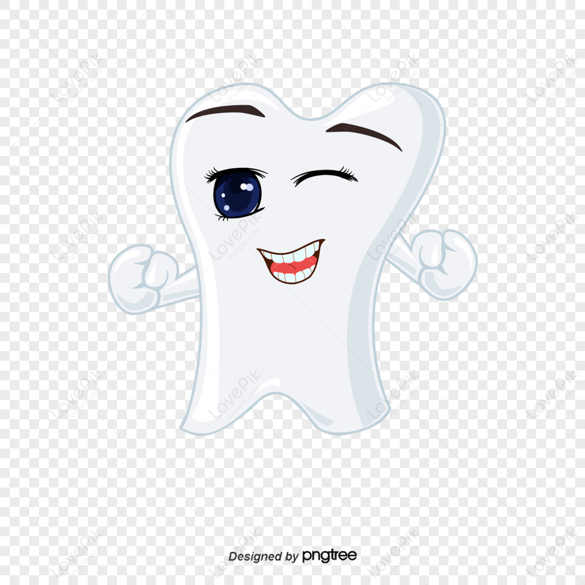 Cartoon Tooth Loins,national Tooth Fairy Day,teeth PNG Free Download ...