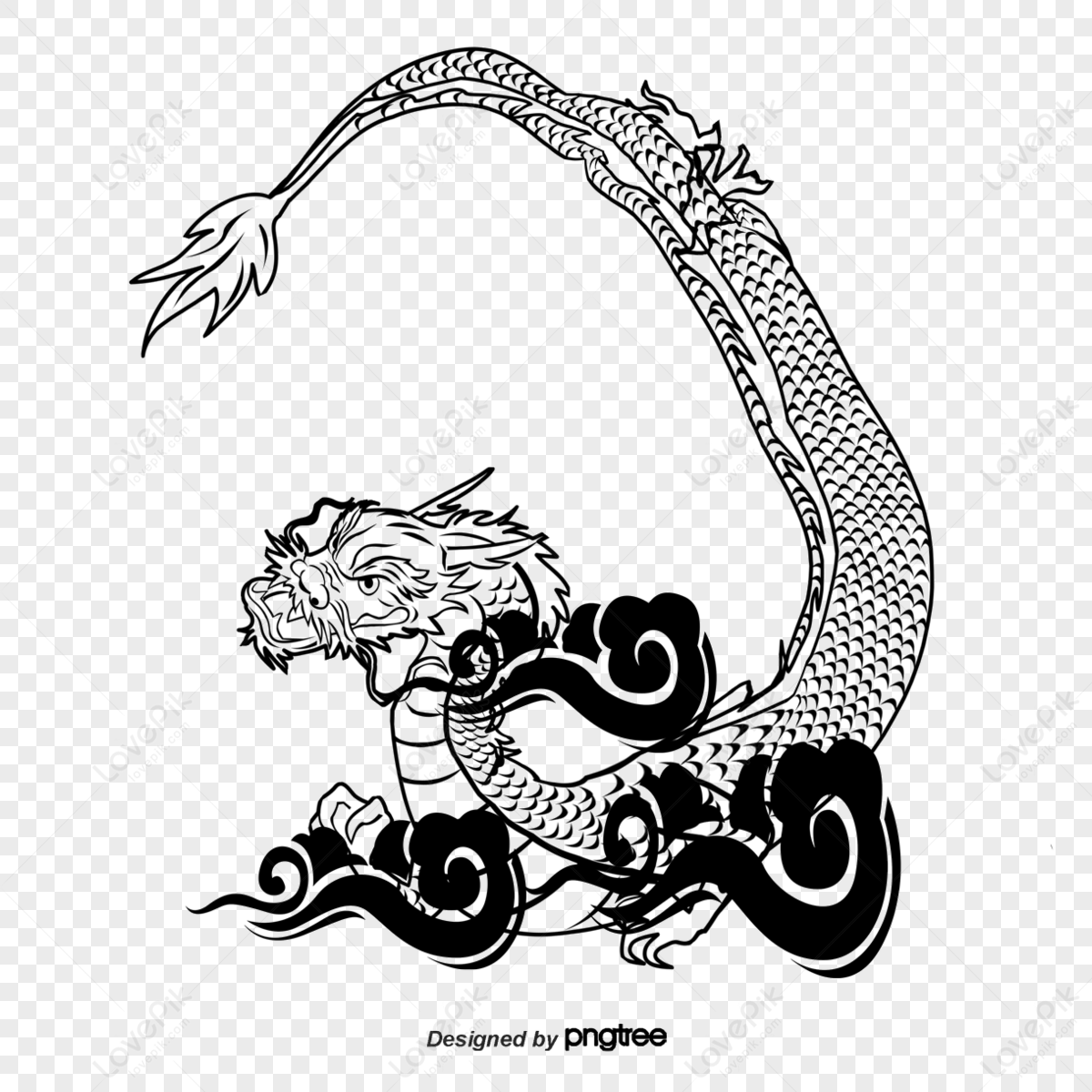 Chinese Dragon Vector,china,clouds,traditional PNG Transparent Image ...