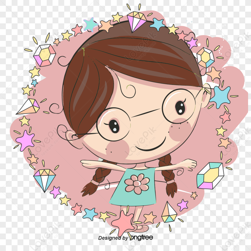 clipart fille intelligente