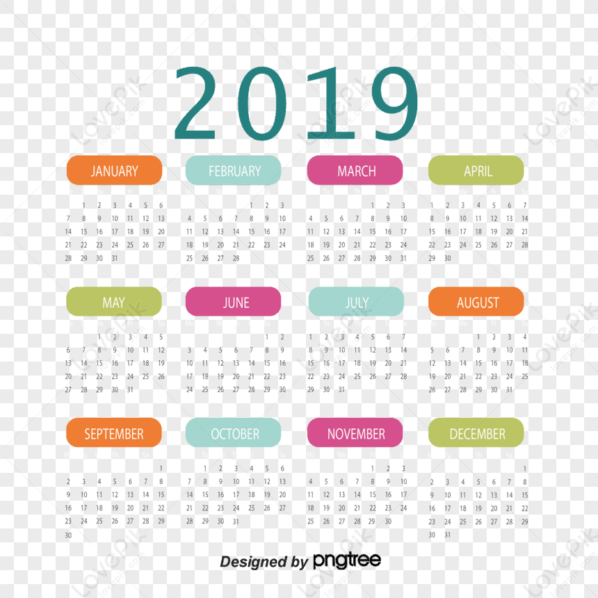 Color Title Calendar Template,date,print,plan Free PNG And Clipart