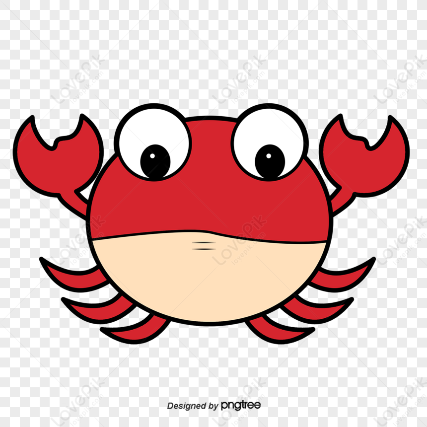 Crab,paint Hand,cartoon Crab,crab Creative Free Png And Clipart Image 