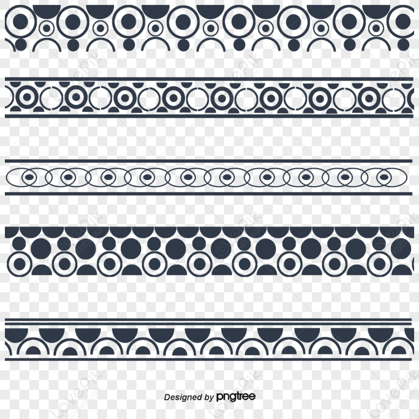 Five Kinds Of Retro Border,navy Blue,divider,boundaries PNG Hd ...