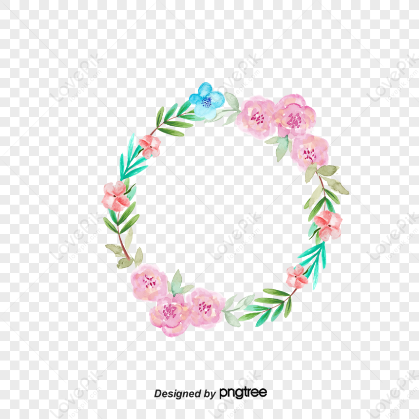 Flower Text Border,greetings,cute,holiday PNG Transparent Background ...