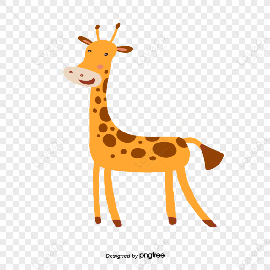 Cute giraffe kawaii cartoon vector characters set by The ~ EpicPxls