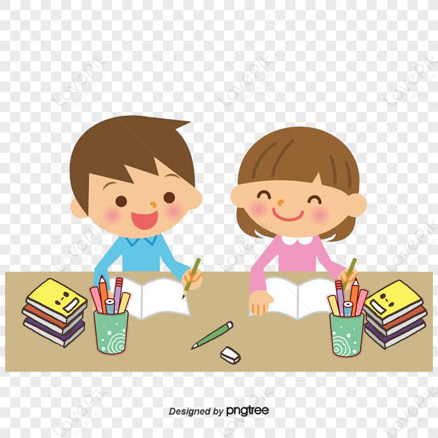 Happy Child Student,book,literature,twins PNG Image Free Download And ...