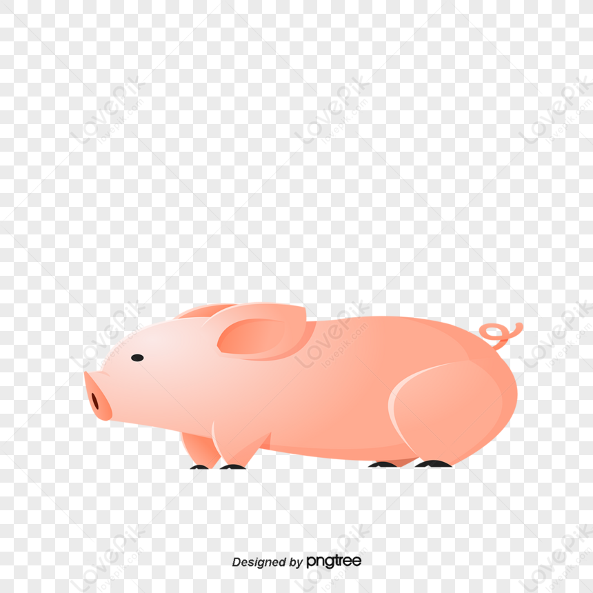 Pink mood with cute pig clipart. Mood of holiday and relaxation with face  of anime pig creative relaxation Stock Vector Image & Art - Alamy