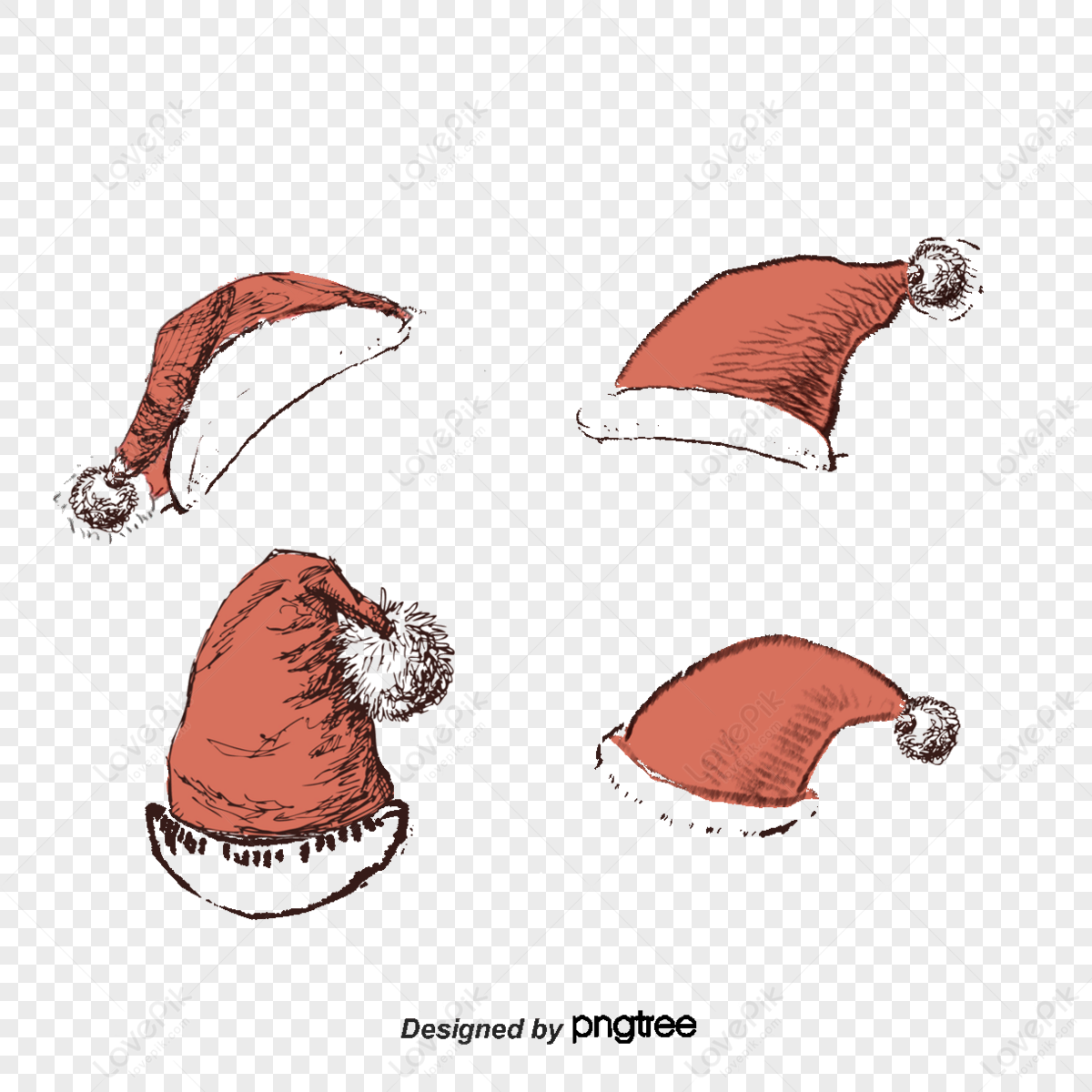 Set of santa claus hats Stock Vector by ©89534886399@mail.ru 142999219