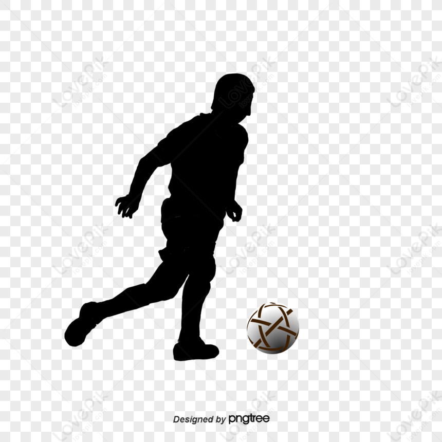 Silhouettes Of People Playing Football,national Sports Day,template ...