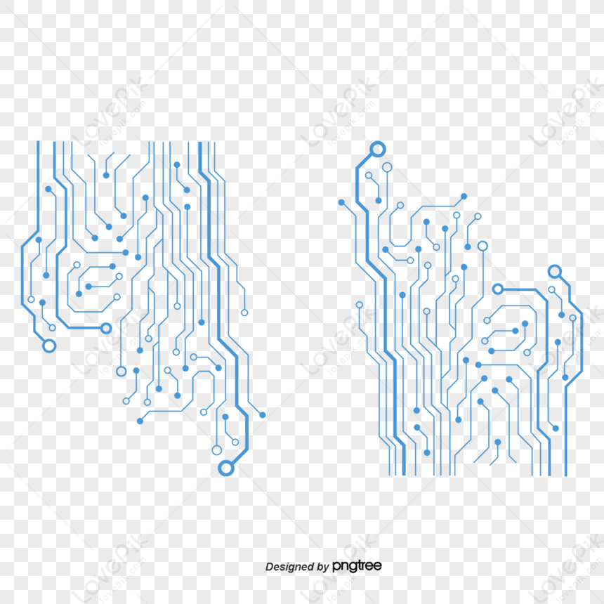 Vector Blue Texture Of Science And Technology,png Material,free Stock ...