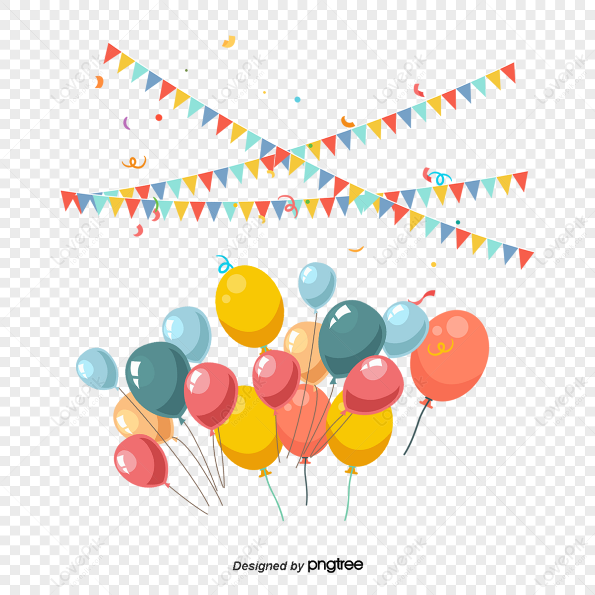 Party Streamers PNG, Vector, PSD, and Clipart With Transparent Background  for Free Download