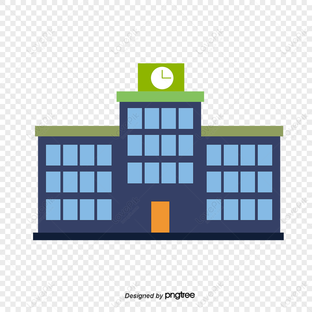 Vector Cartoon School,building,school Buildings,school Building PNG ...