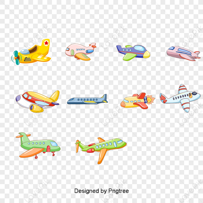 Gráfico De Vetor De Desenhos Animados Avião De Brinquedo,desenho