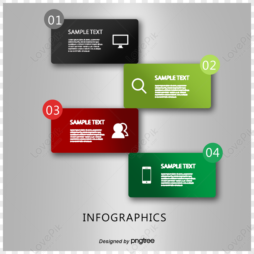 Gambar Elemen Ppt Kreatif Vektor,grafik Presentasi,opsi Informasi,bagan ...