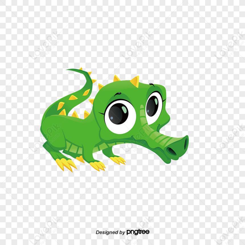Vector design crocodile is text on a white background. Stock Vector
