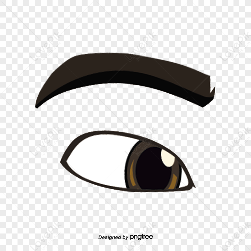 Vector Eye Brows,creative Features,hand-painted Material,cartoon Eyes ...