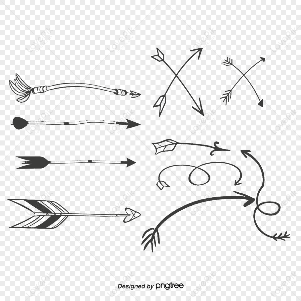 Arrow Collection Vector Png Images With Transparent Background 