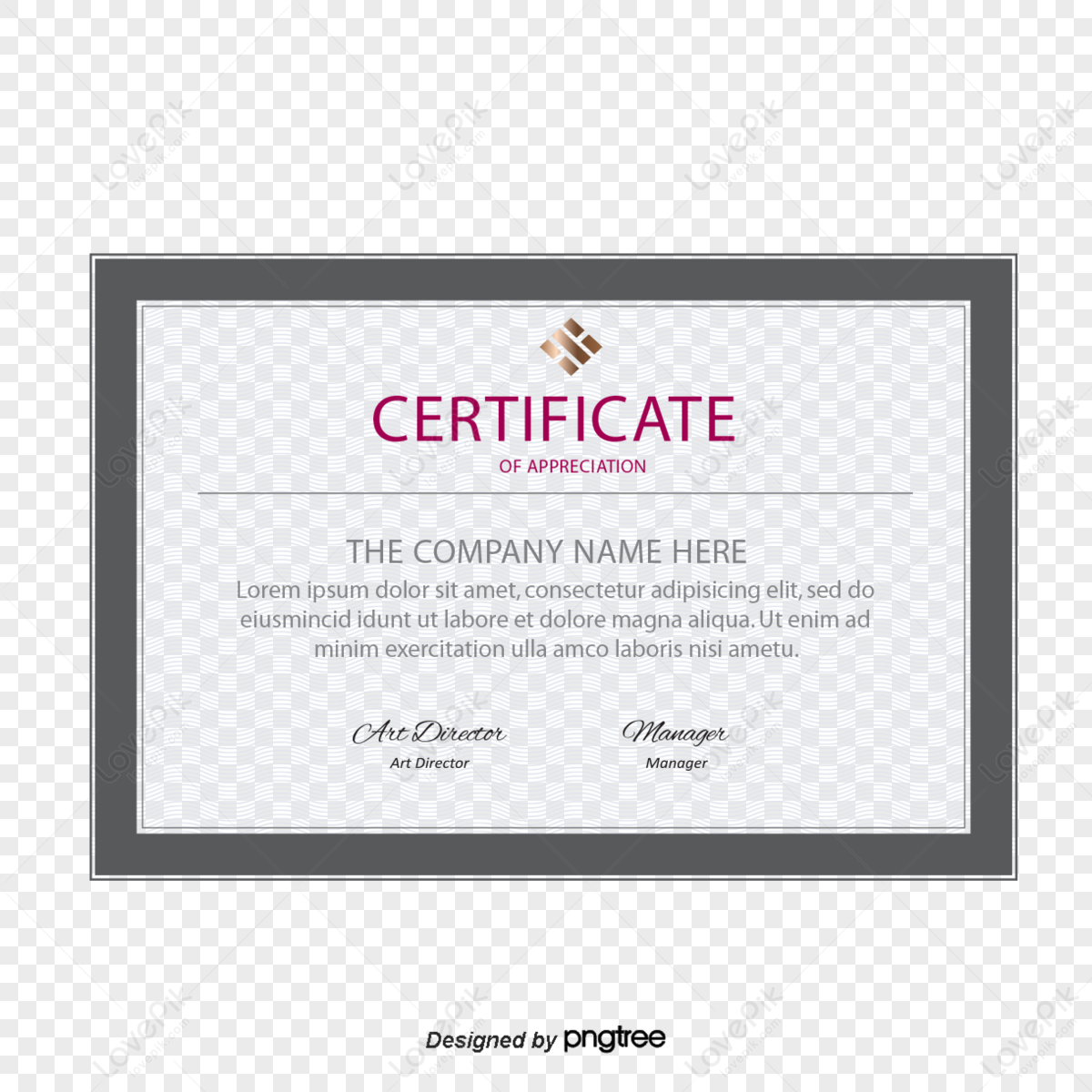 Vector Simple Gray Border Certificate,certificate Creative,grey ...