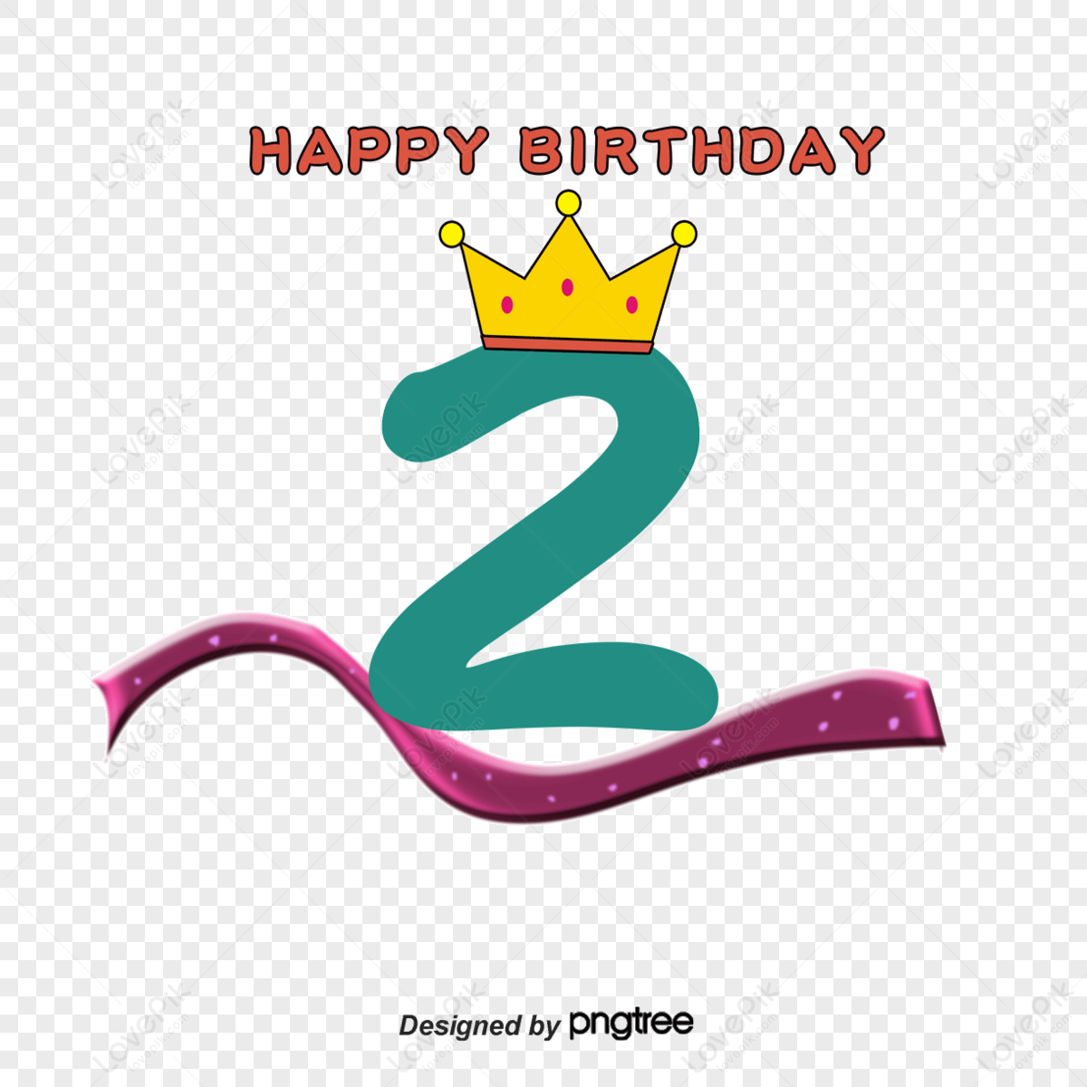 Vector Royalty Free Stock Birthday Transparent 2nd - Disney Princess 2nd  Birthday, HD Png Download - vhv
