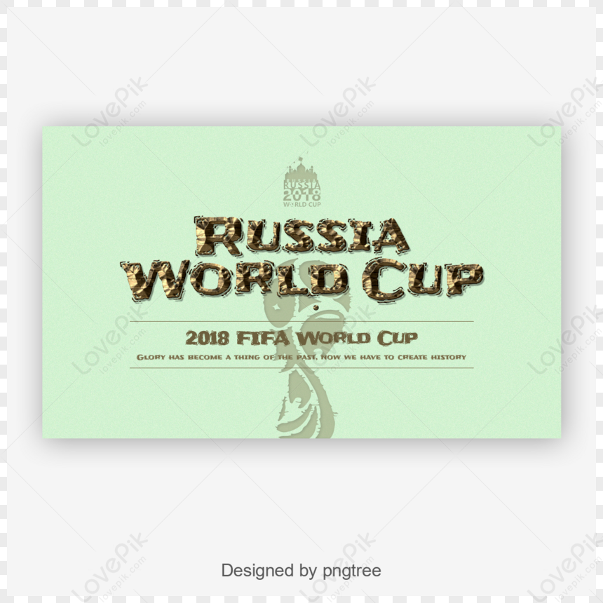 Creative Russia World Cup Fonts,color,soccer,drawing PNG Image Free