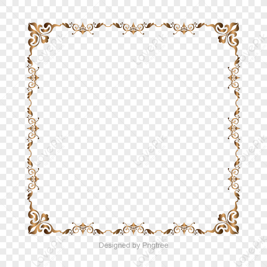 Gold Retro Decorative Border,frame Template,abstract Border,gold ...