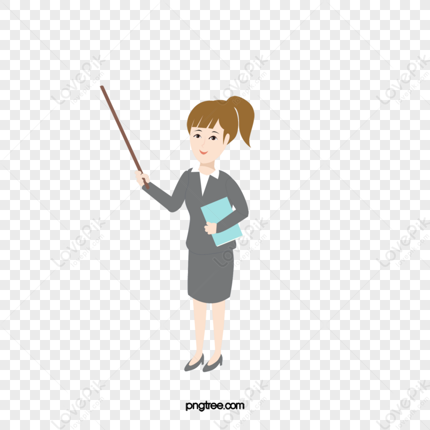 A Lecture Teacher,cartoon Characters,occupation,assistance PNG ...