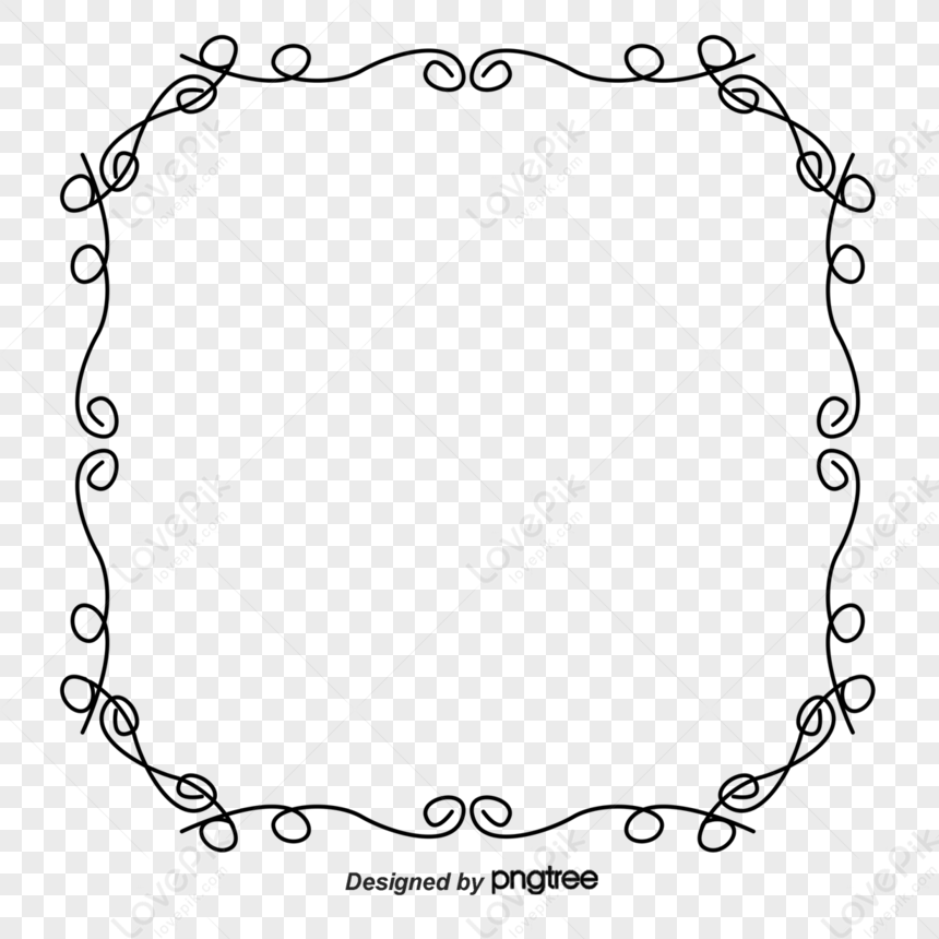 Black Lace Border Vector Shading,frame,fancy Lace,decorative Wire Frame ...