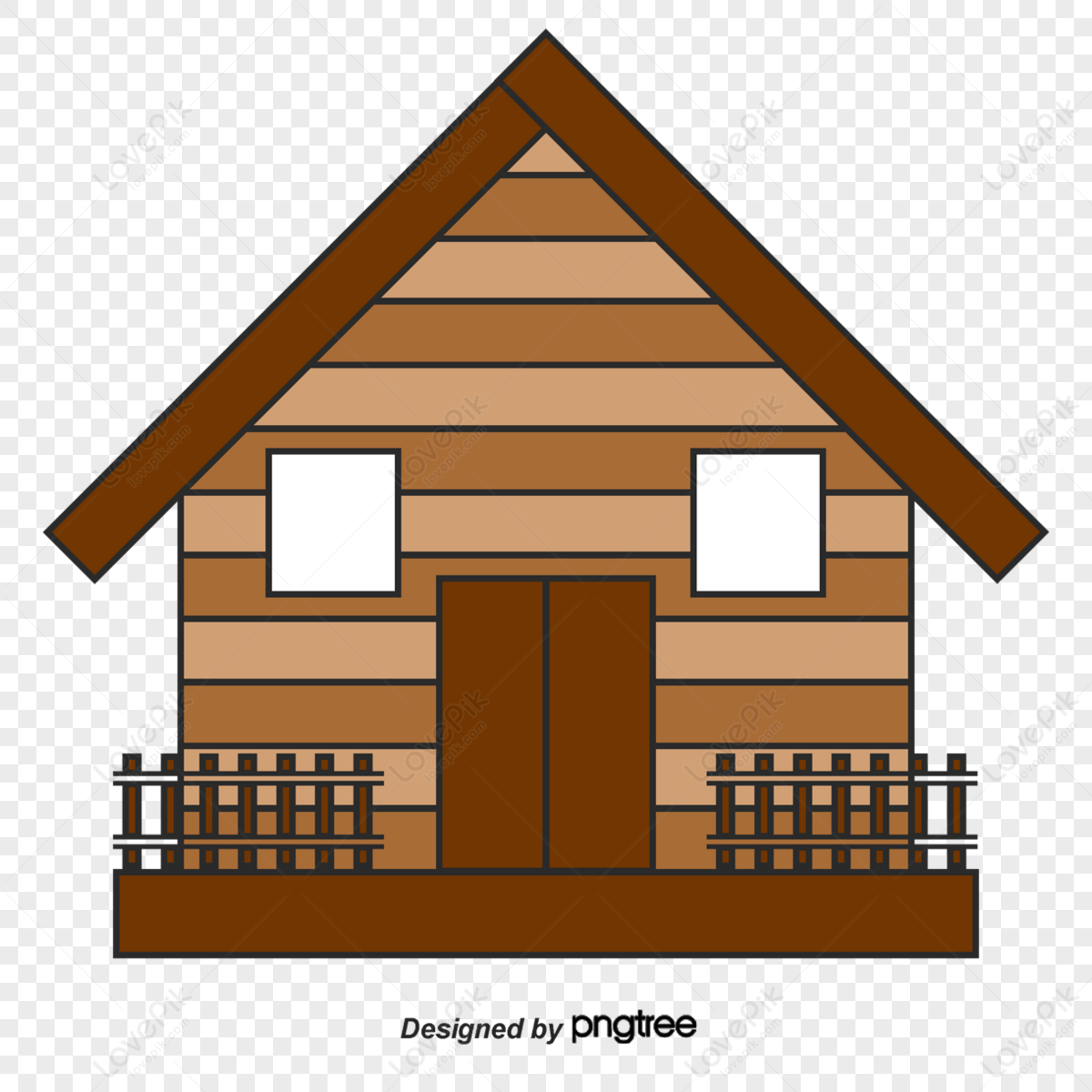 Cartoon Forest Hut,cartoon Huts,little House,forest House PNG Picture