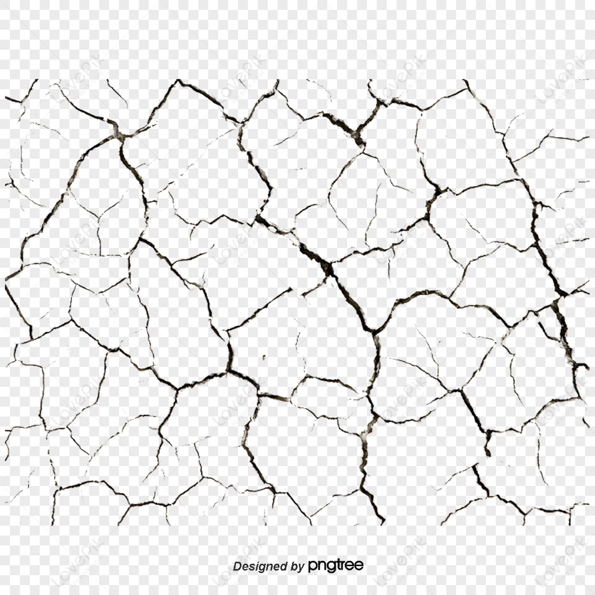 Cracked Walls,tearing,glass Effect,cartoon Hand Drawing PNG Transparent ...