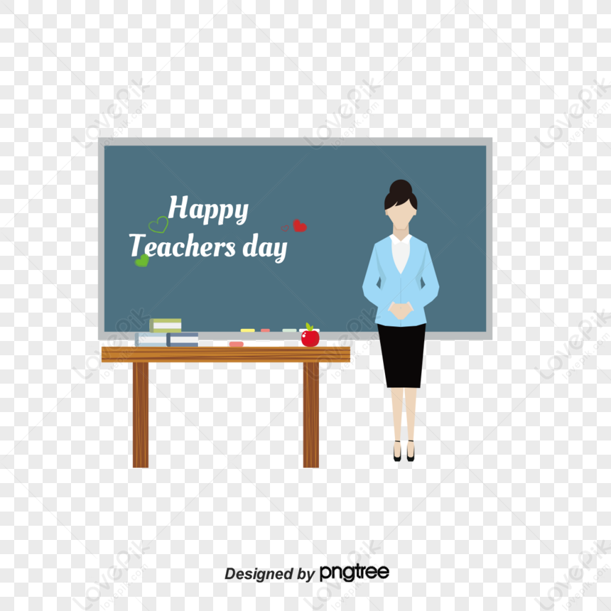 Flat Cartoon Teacher Introduction Teaching,teaching Cartoons,female ...